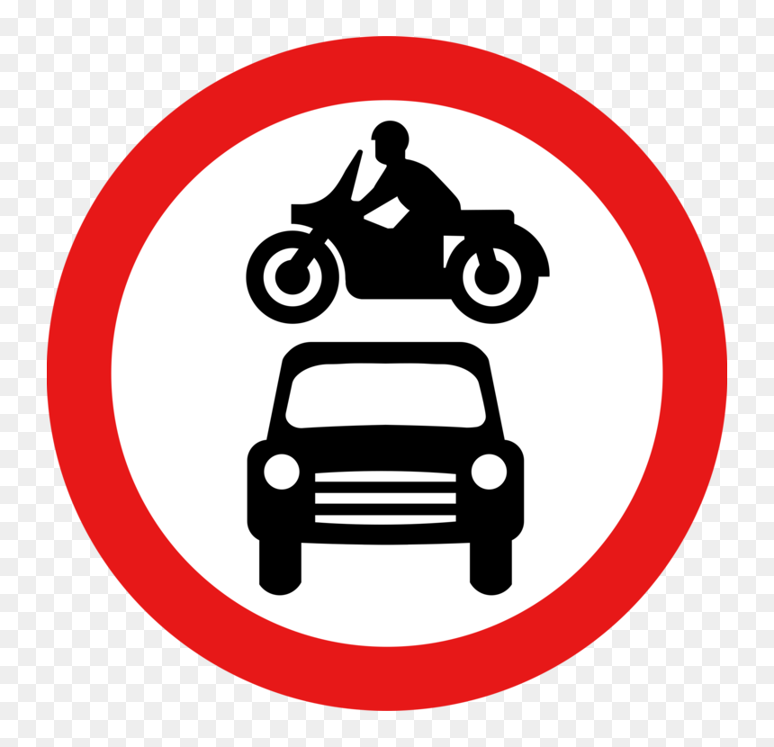 Area,symbol,sign - Road Signs No Motor Vehicles, HD Png Download - highway sign png