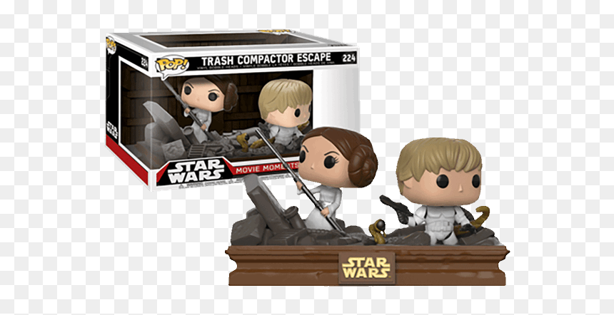 Star Wars Movie Moments Funko Pop, HD Png Download - princess leia png