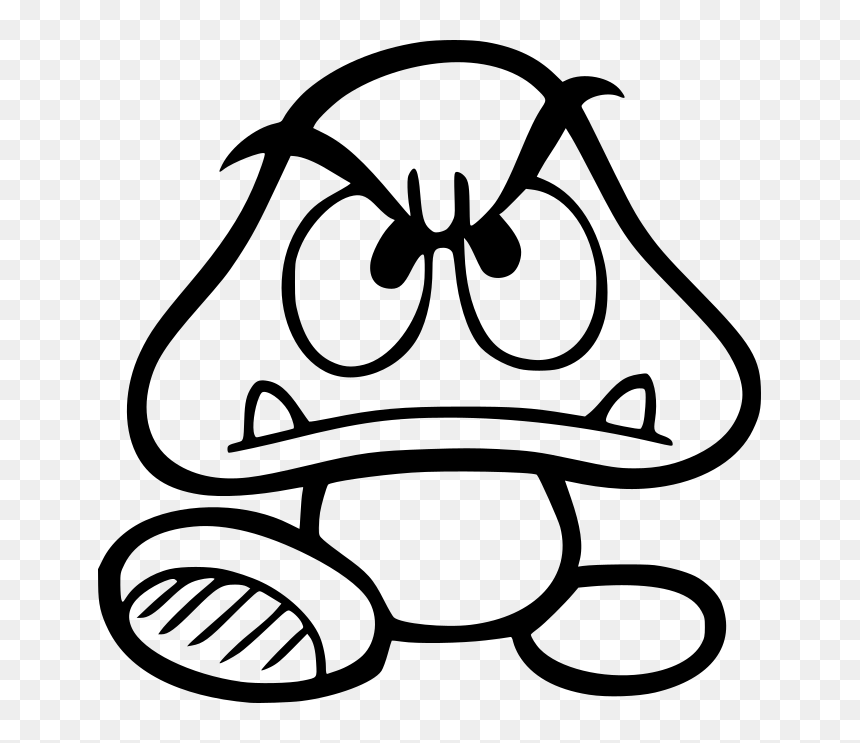 Mario Mushroom Png Transparent, Png Download - goomba png