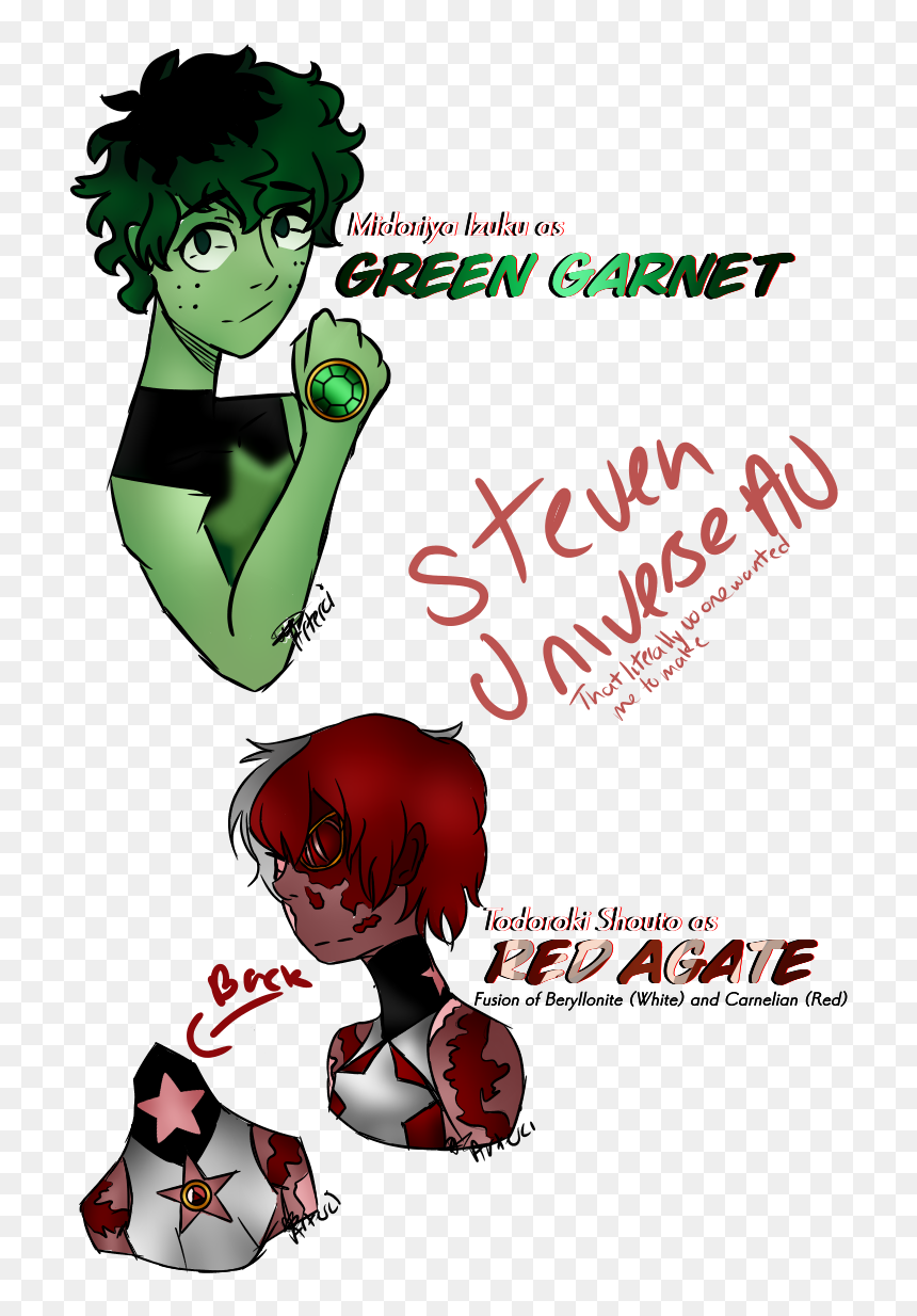 Yea, So A Steven Universe Au No One But Me Wanted - Bnha X Steven Universe, HD Png Download - steven universe garnet png