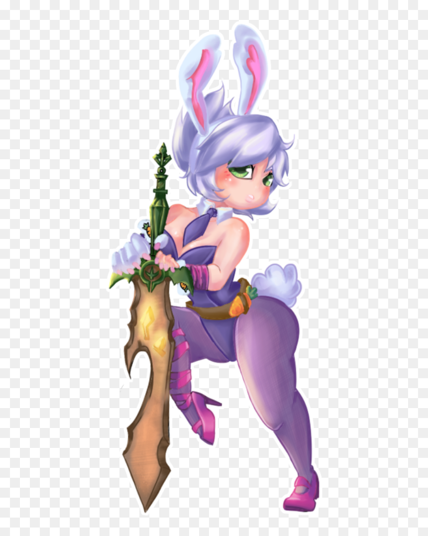 #riven #conejita #coneja #rabbit #cute #chibi #sexy - Chibi Sexy, HD Png Download - riven png