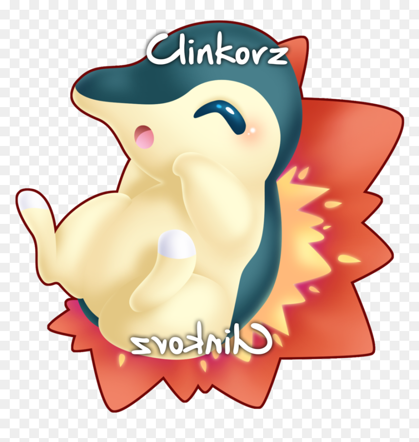 155 Cyndaquil - Cartoon, HD Png Download - cyndaquil png