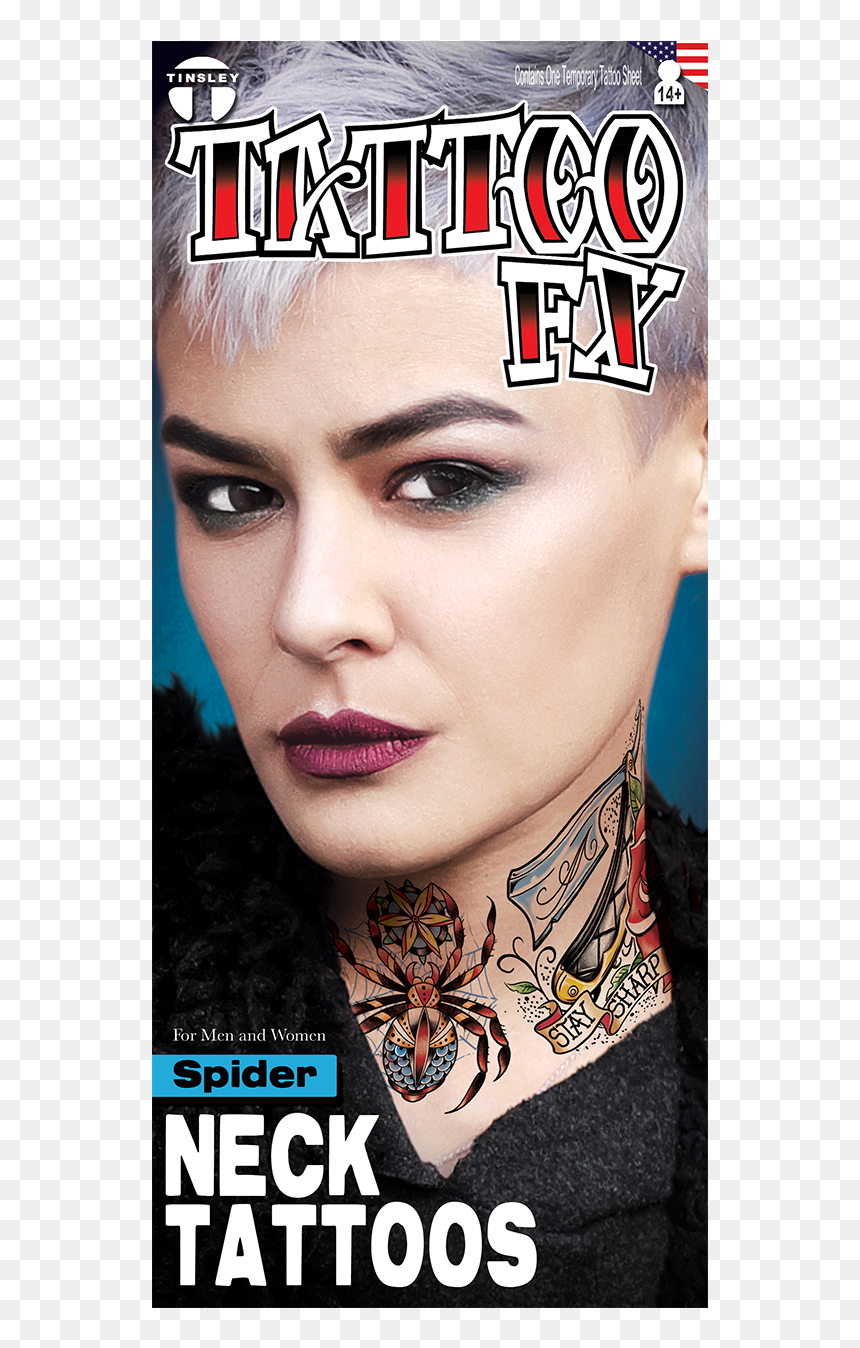 Magazine, HD Png Download - neck tattoo png