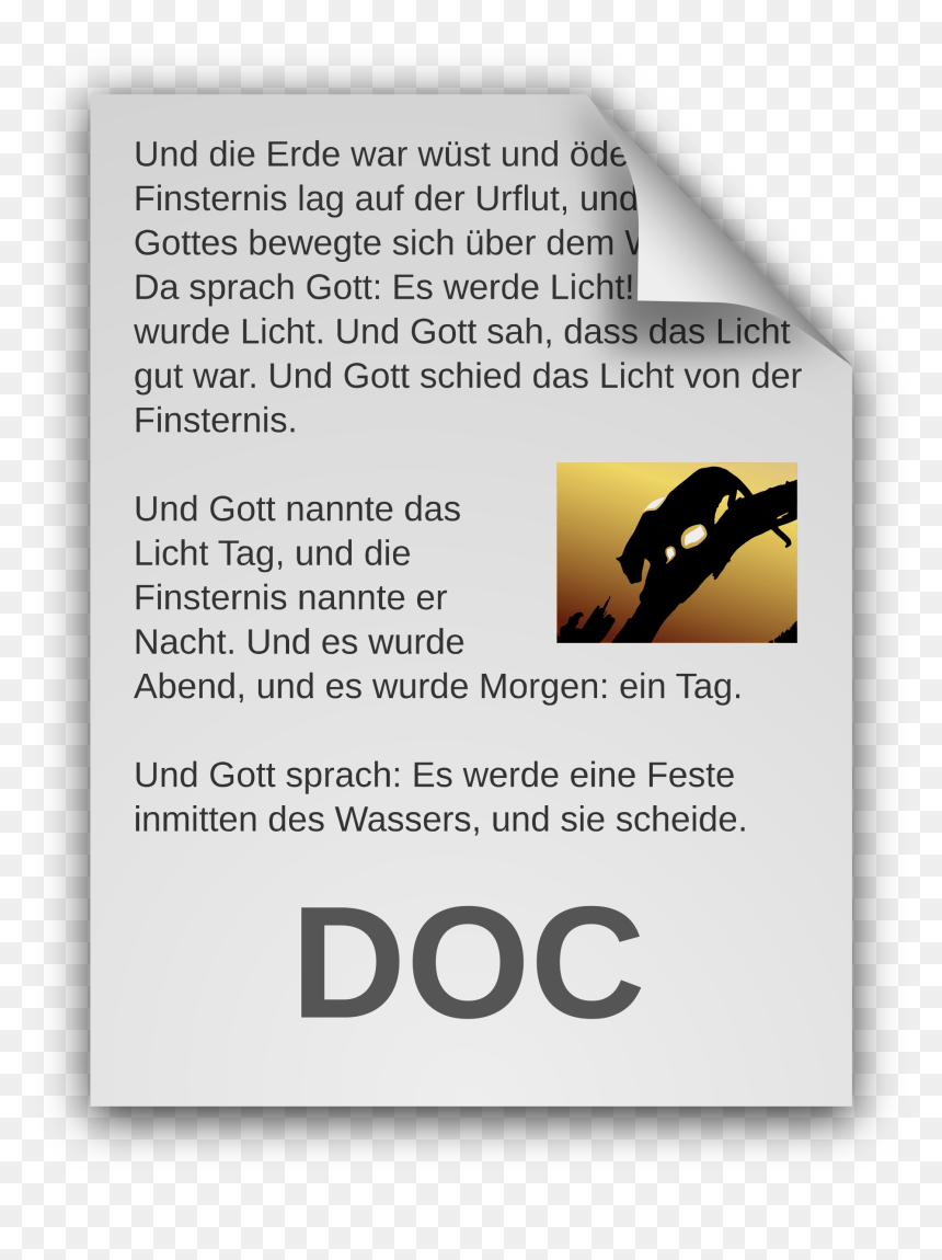 German Text Document Icon - Text Document Clipart, HD Png Download - document icon png