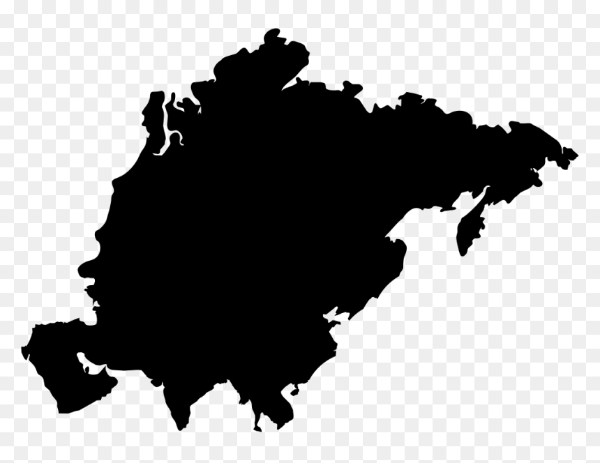 Font Asia - Transparent Background Asia Map Png, Png Download - asia png