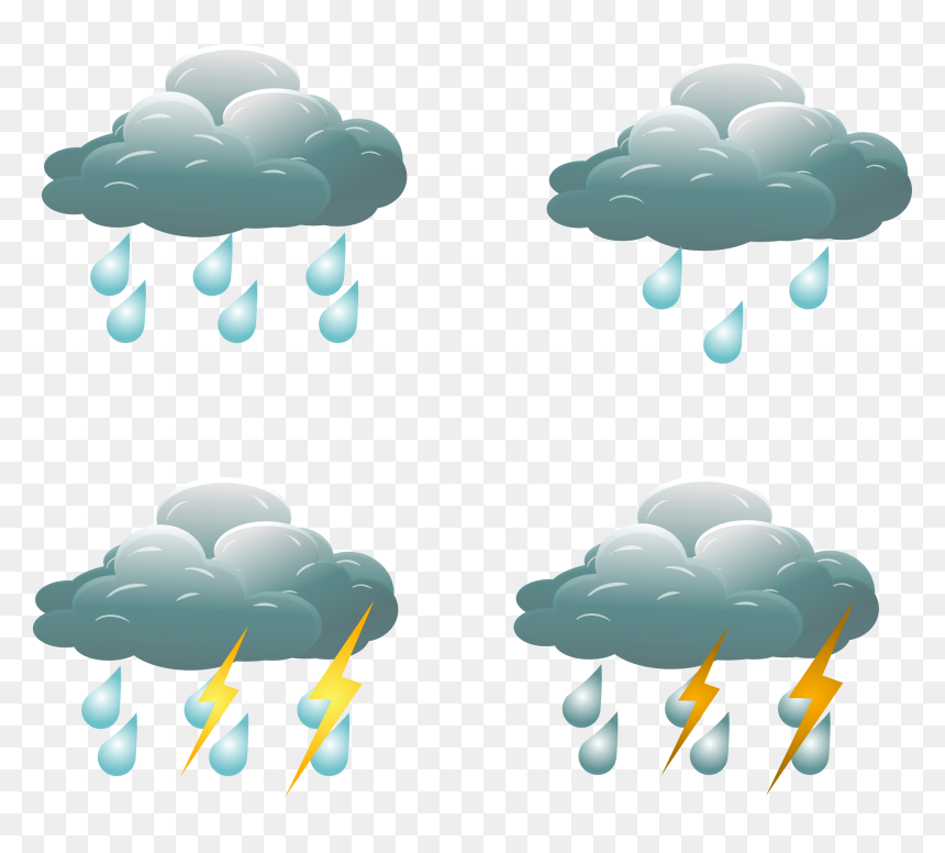 رموز الطقس الممطره المختلفه, HD Png Download - cloud .png