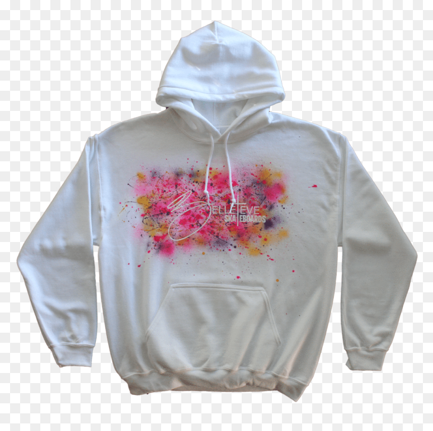 Hoodie, HD Png Download - white paint splatter png