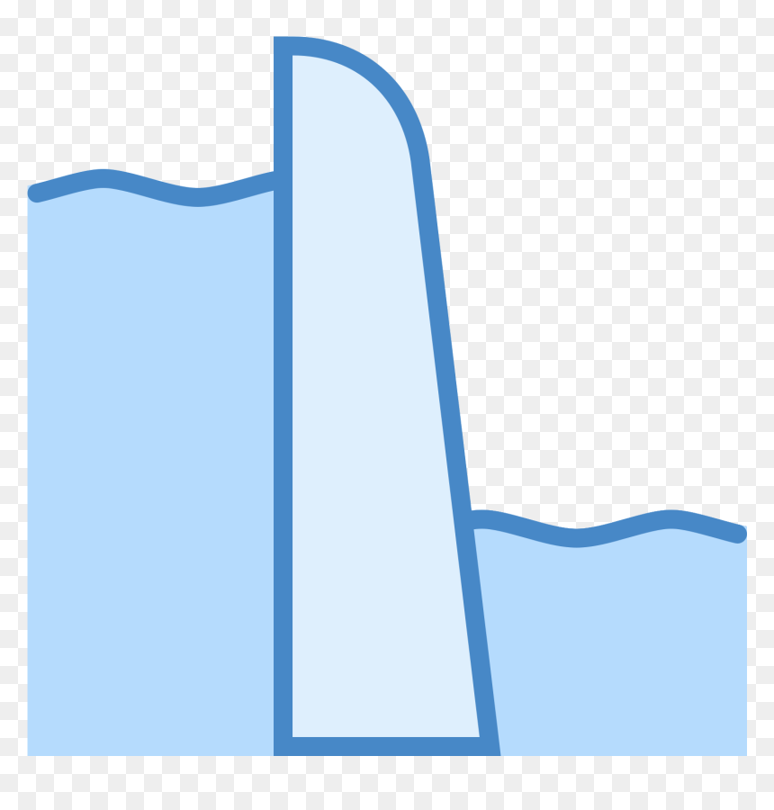 This Is An Image Of Two Sets Of Wavy Lines With A Dam, HD Png Download - wavy lines png