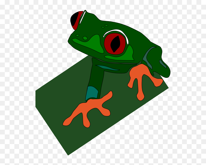 Red-eye Frog Svg Clip Arts - Green Dart Frog Clipart, HD Png Download - red eye png