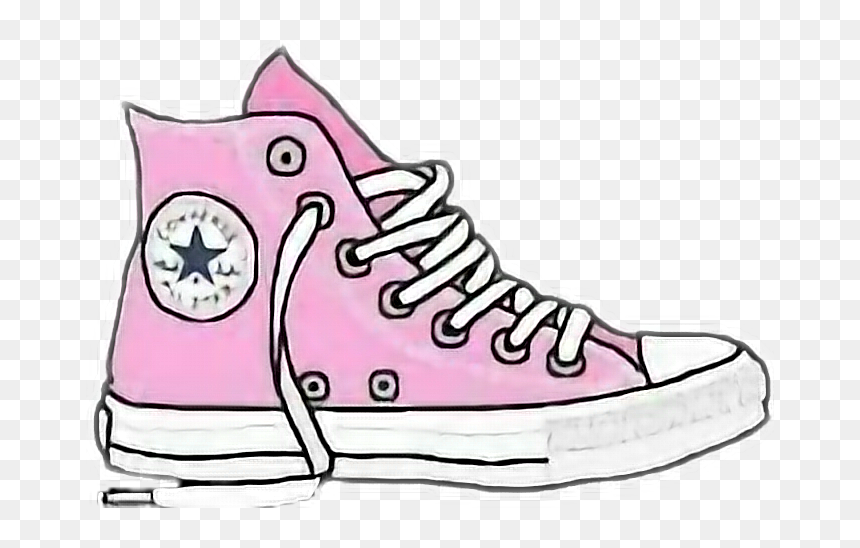 Picture Black And White Library Converse Clipart Cool, HD Png Download - converse png