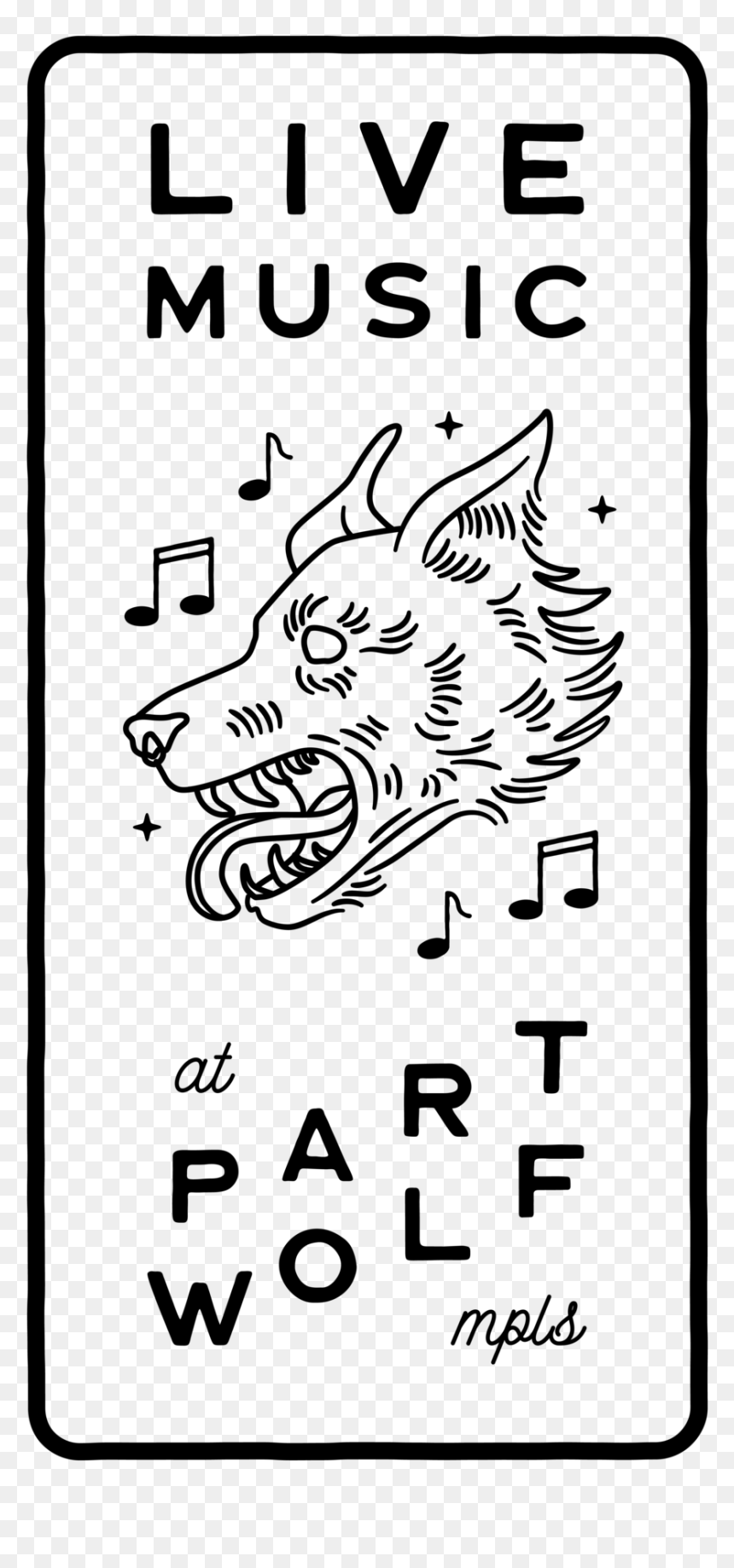 Partwolf Flags Partwolf Flag Music - Cartoon, HD Png Download - live music png