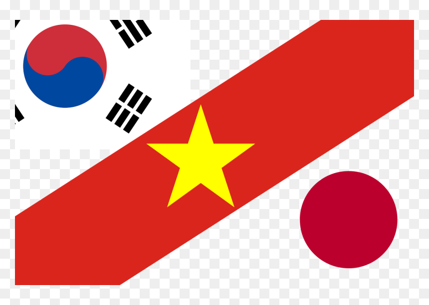 Flag Ceulemans Cup Korea Vietnam Japan - South Korea Flag, HD Png Download - japan flag png