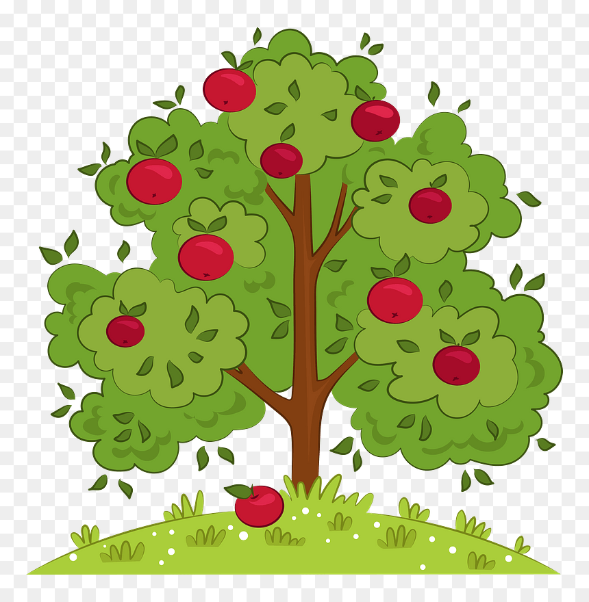 Apple Tree Clipart - Illustration, HD Png Download - apple tree png