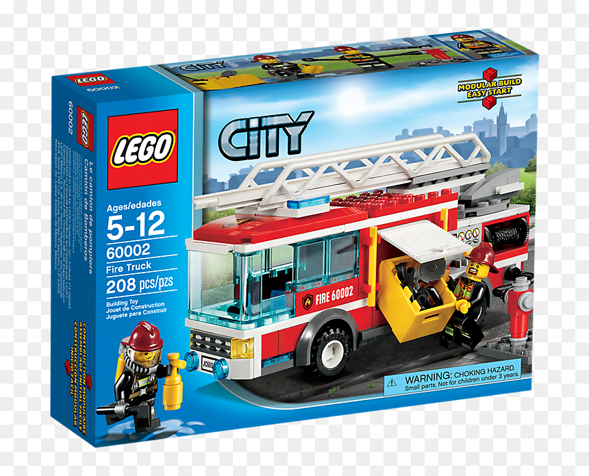   - Lego 60002, HD Png Download - firetruck png