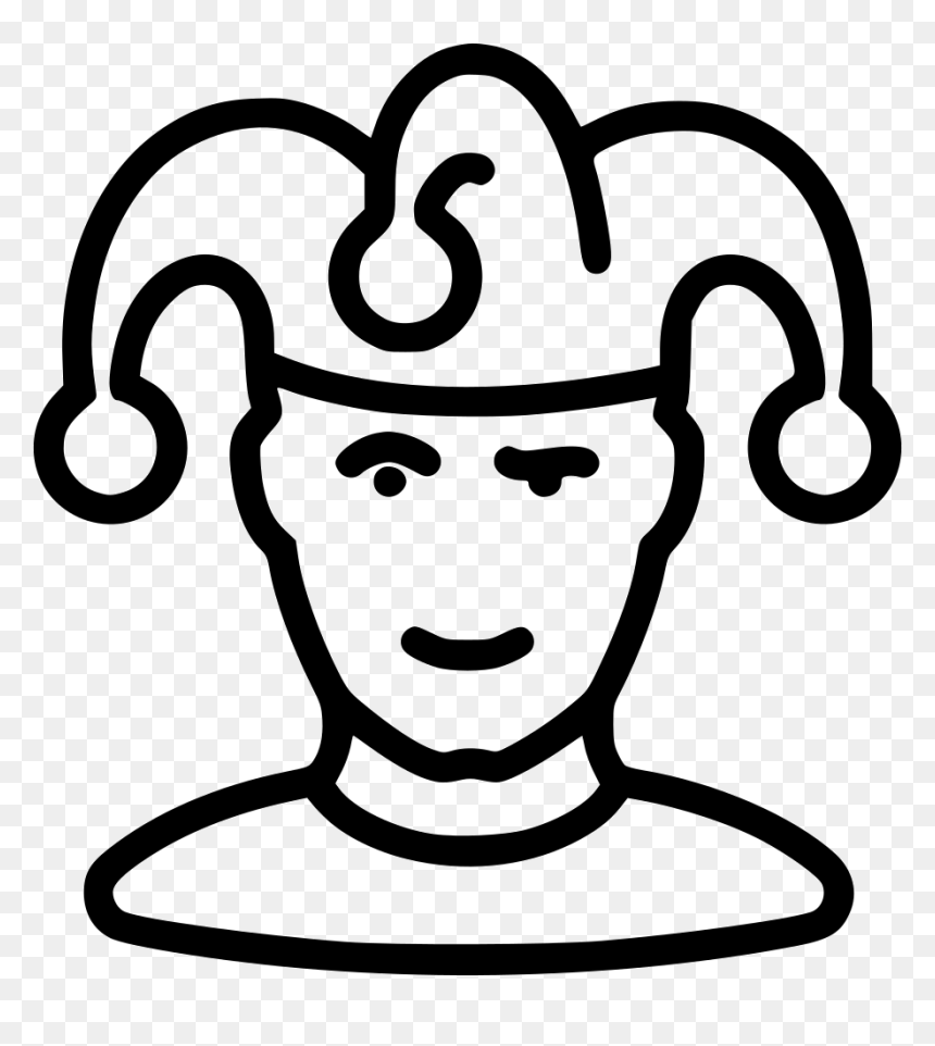 Joker Jester Clown Man Human User Vatar - Human Icon Avatar Download, HD Png Download - joker face png