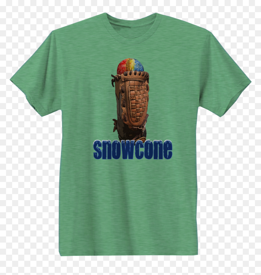 Whos On First Apparel Snowcone Tee In Triblend Green - Gelato, HD Png Download - snow cone png