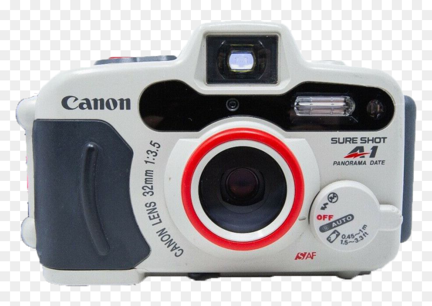 Canon Sure Shot A-1 - Canon, HD Png Download - vintage camera png