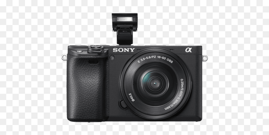 Alpha 6400 Premium Digital E Mount Aps C Camera Kit - Sony A 600, HD Png Download - vintage camera png