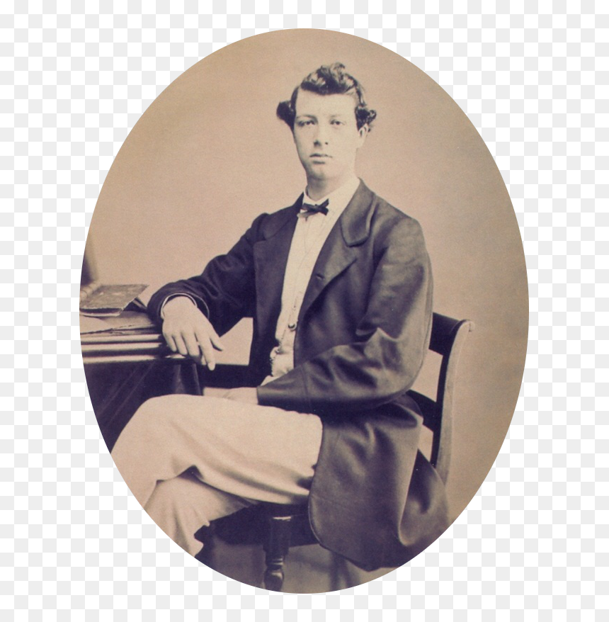 Revert Henrique Klumb 1861 - Sitting, HD Png Download - tuxedo png