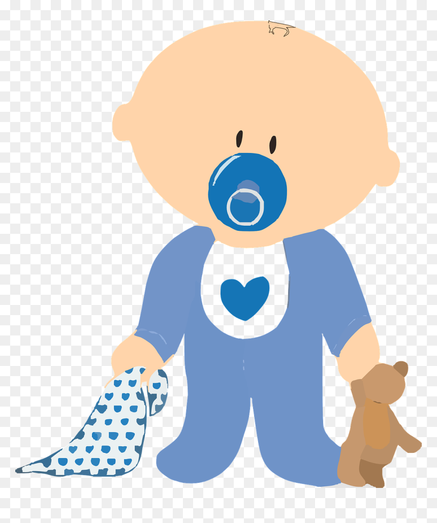 Baby Boy Clipart, HD Png Download - pacifier png