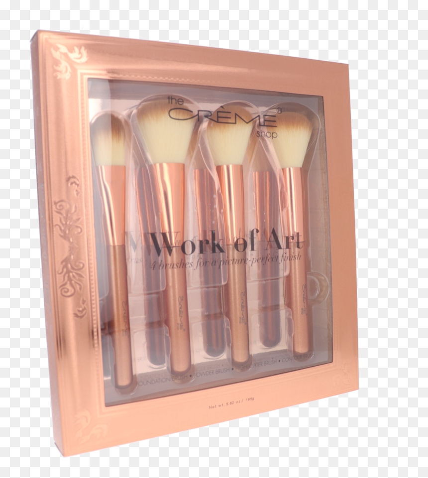 Makeup Brush Set With Foundation Brush, Powder Brush, - Makeup Brushes, HD Png Download - makeup brush png
