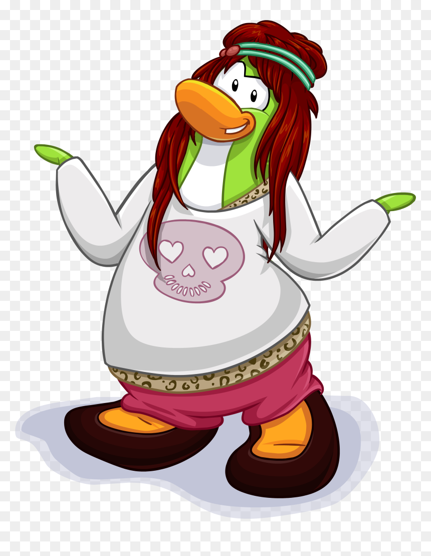 New Art Style - Club Penguin Png Girl, Transparent Png - girls png