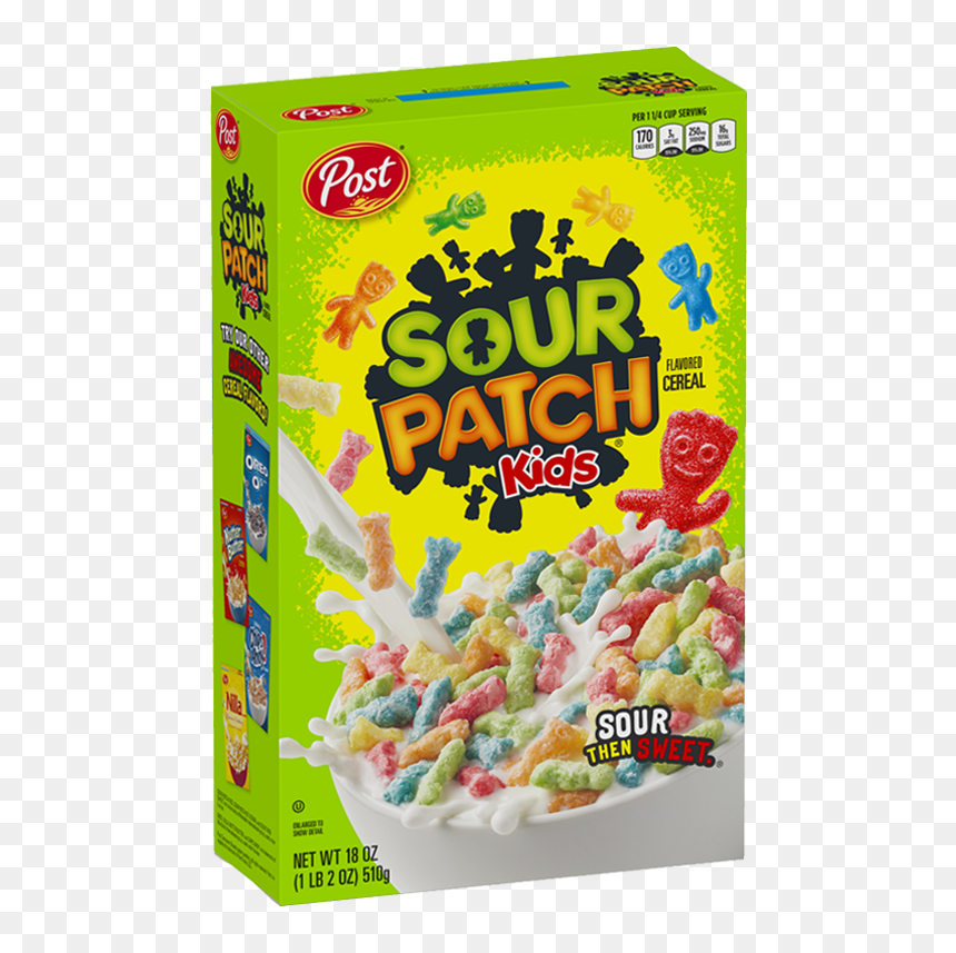 Sour Patch Kids Cereal, HD Png Download - cereal bowl png