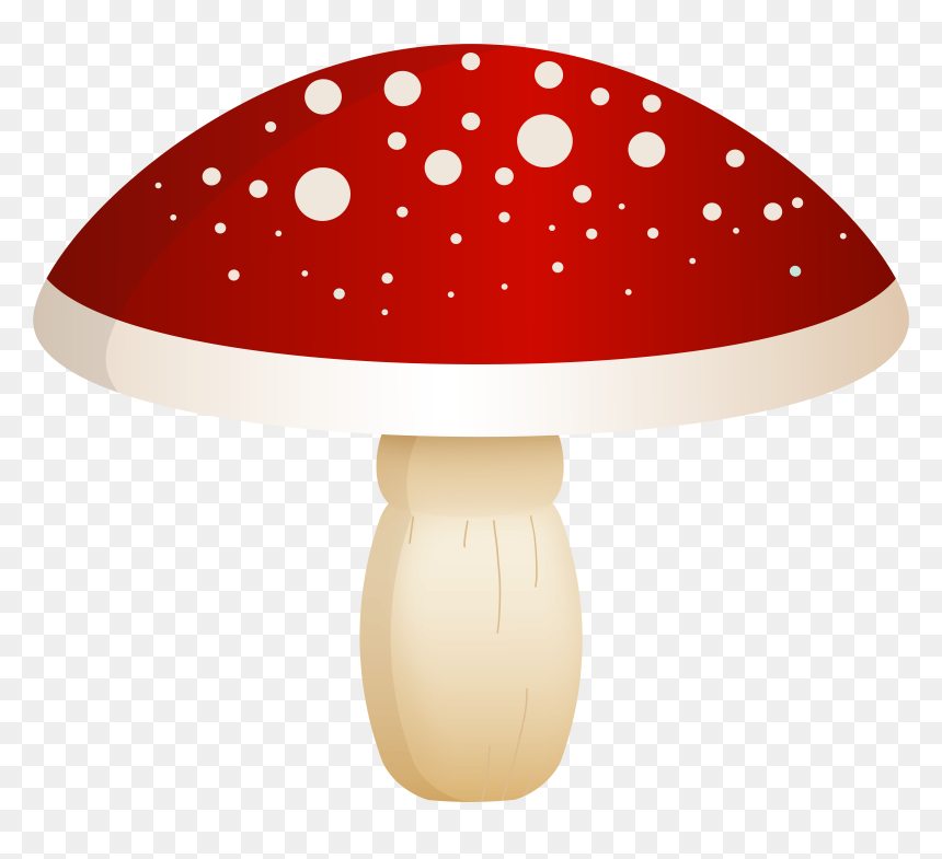 Red Mushroom With White Dots Png Clip Art, Transparent Png - gold dots png