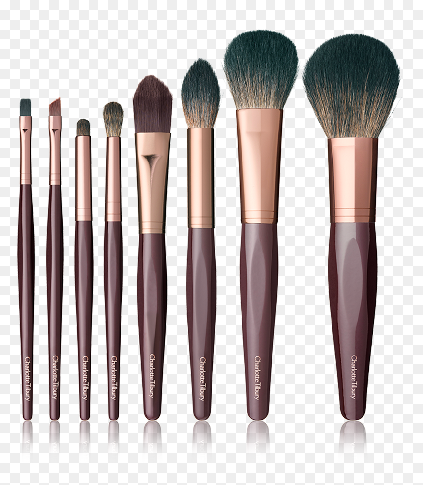 Charlotte Tilbury Full Brush Set, HD Png Download - makeup brush png
