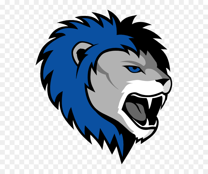 Lionshead3 - Lion Face Png, Transparent Png - detroit lions logo png
