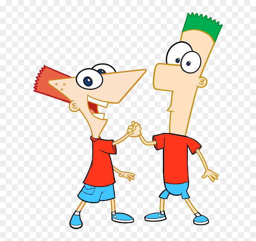 Phineas And Ferb Transparent, HD Png Download - bart simpson png
