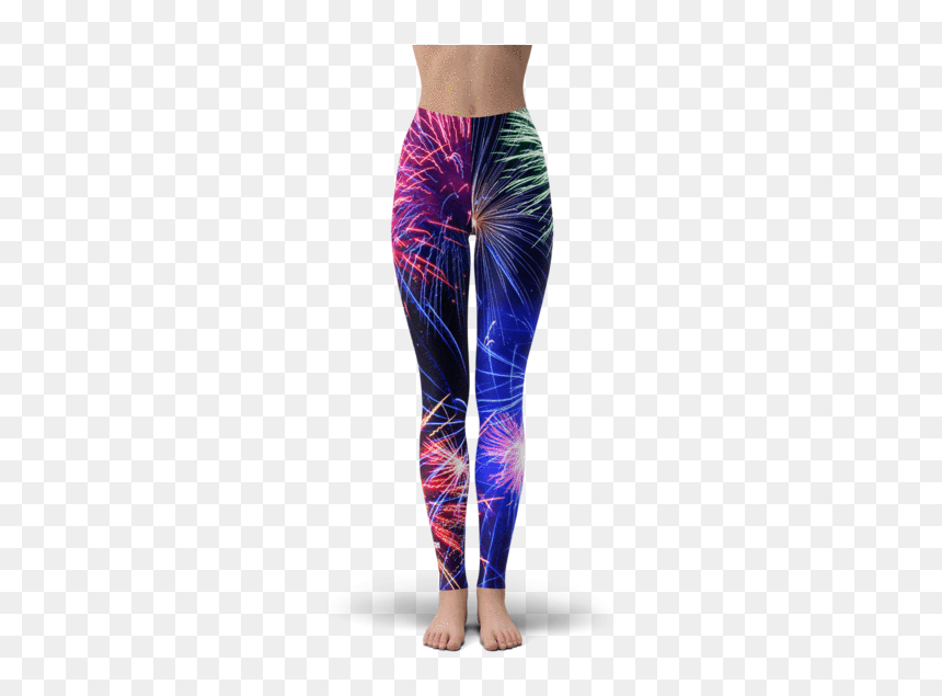 Fat Guy In Yoga Pants Png - Fireworks Leggings, Transparent Png - fat guy png
