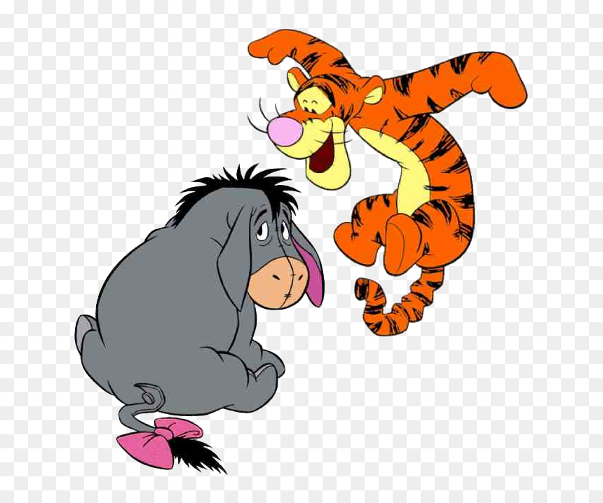 Tiggereeyore - Eeyore Tigger, HD Png Download - eeyore png