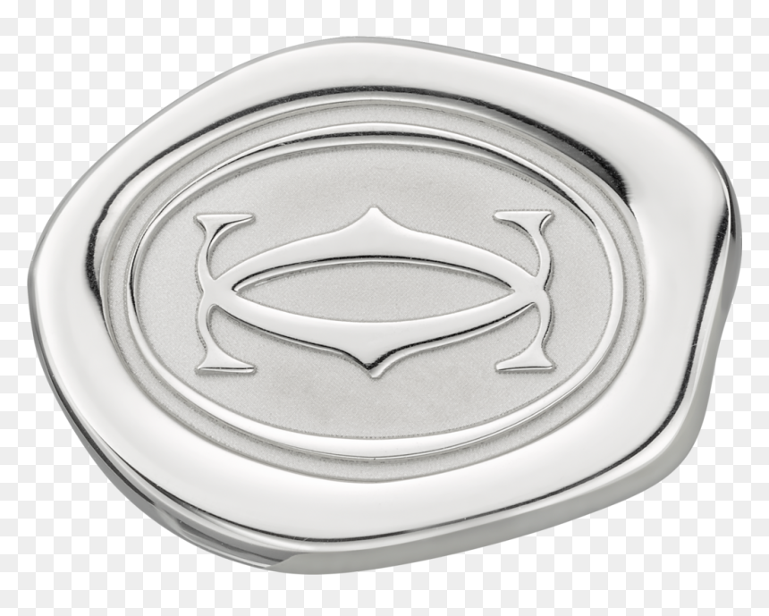 Wax Seal Motif Cufflinkssterling Silver, Palladium - Cartier Gemelos Sello, HD Png Download - wax seal png