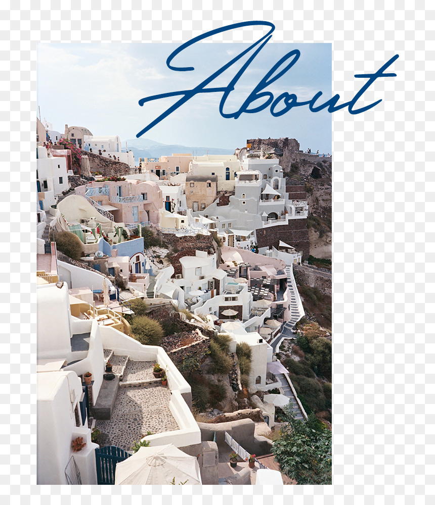 Aboutpage - Santorini, HD Png Download - hiker png