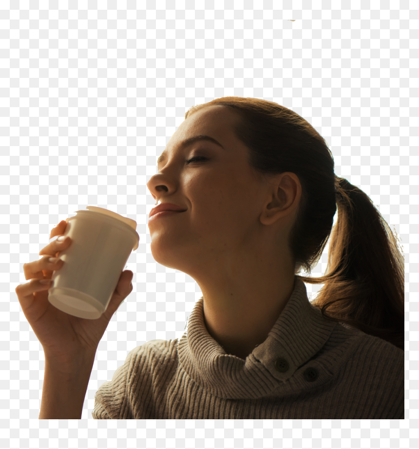 Woman Drinking Coffee Png, Transparent Png - eeyore png