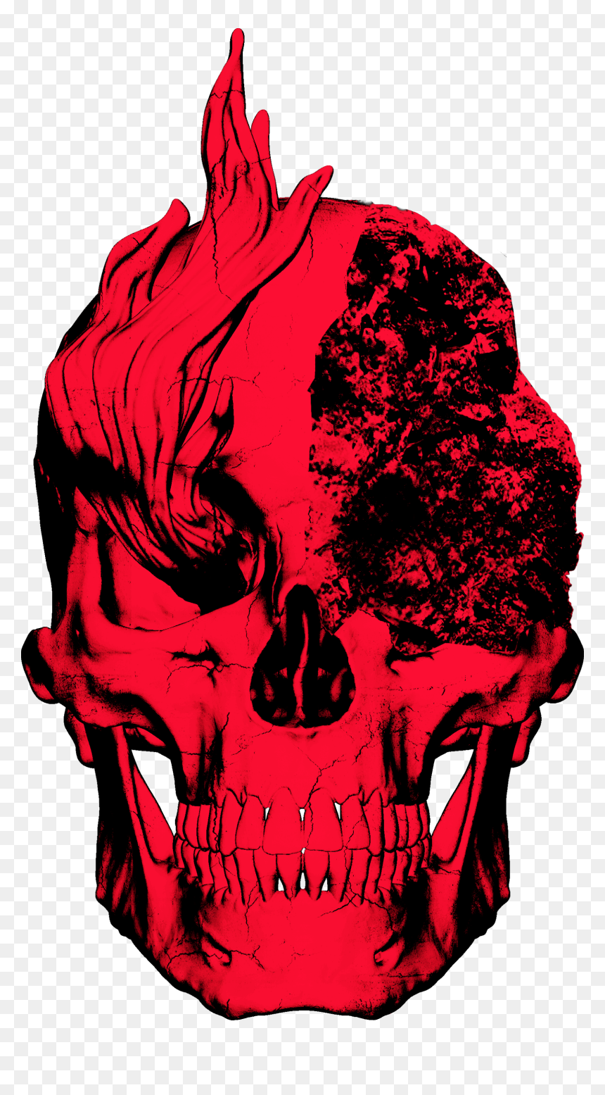 Illustration, HD Png Download - red skull png