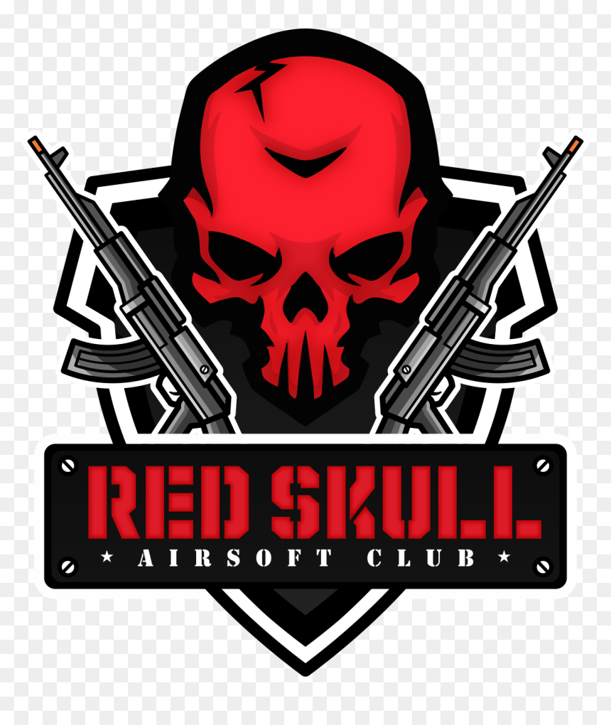 Logo Redskulls Air Soft, HD Png Download - red skull png