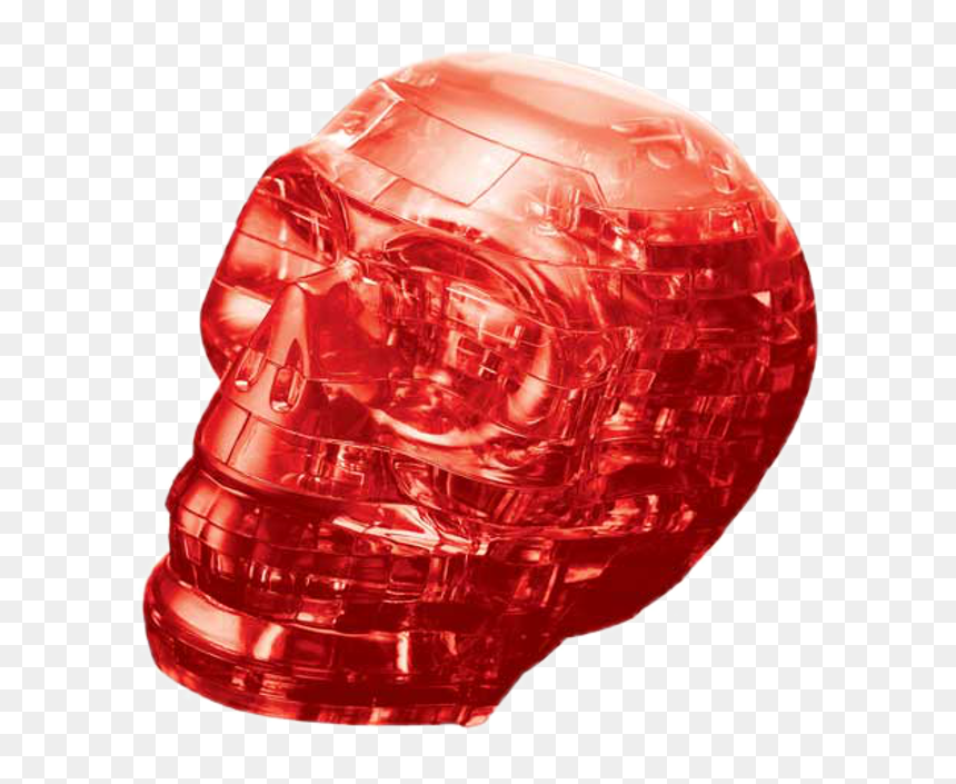 3d Crystal Puzzle - Bepuzzled 3d Crystal Puzzle Skull, HD Png Download - red skull png