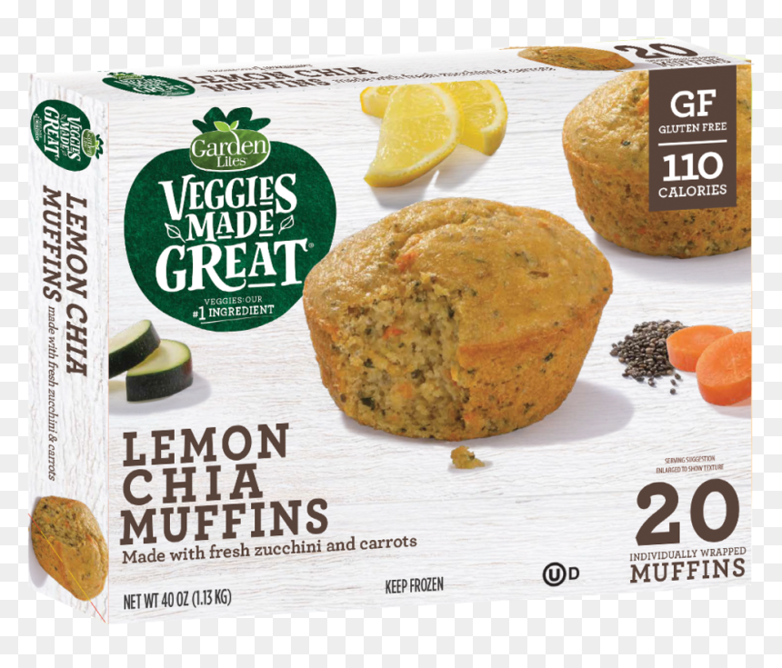 3d Box Lemonchia 20ct052719 - Veggies Made Great Muffins, HD Png Download - muffin png