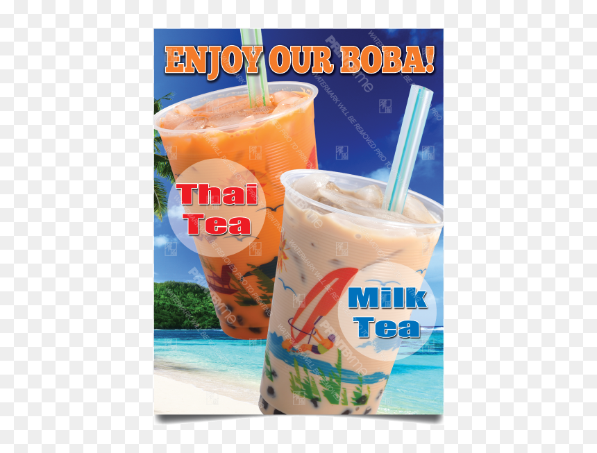 Bv-136 Enjoy You Rboba Poster - Frappé Coffee, HD Png Download - boba png