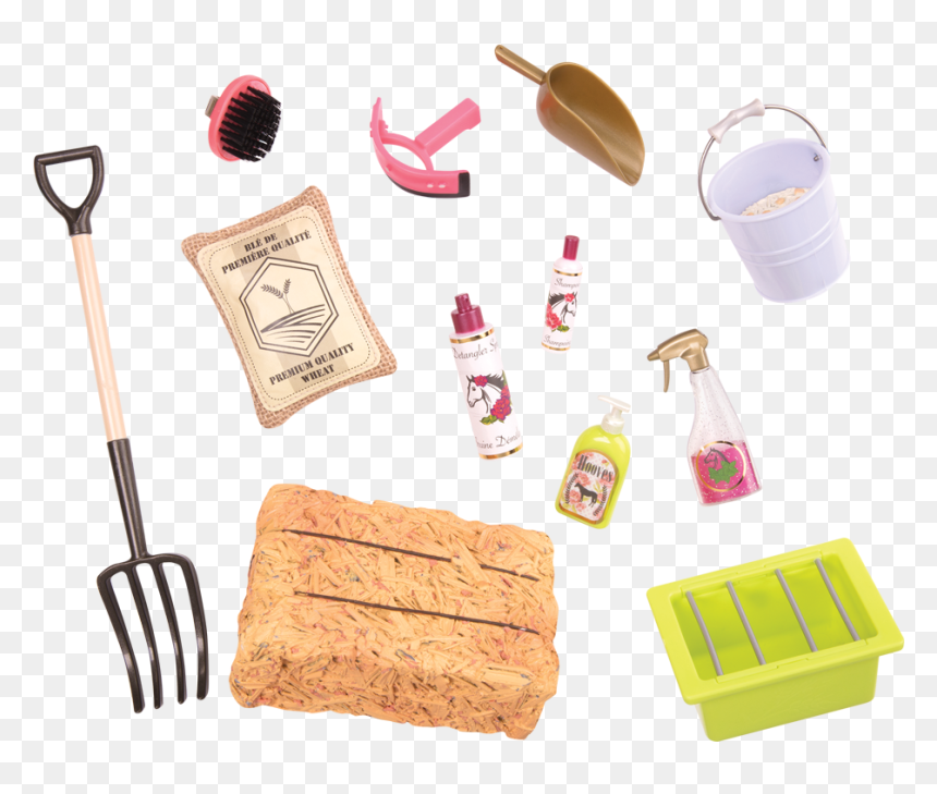 Hay And Neigh Horse Care Set All Components - Our Generation Horse Sets, HD Png Download - hay png