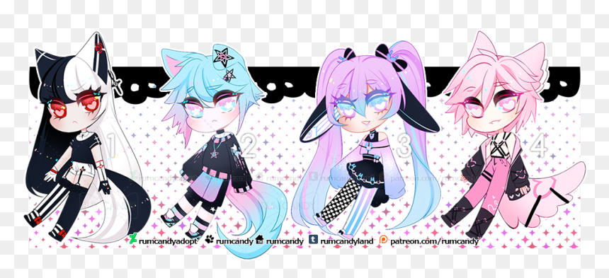 Wannabe Pastel Goth - Pastel Goth Boy Adoptables, HD Png Download - pastel goth png