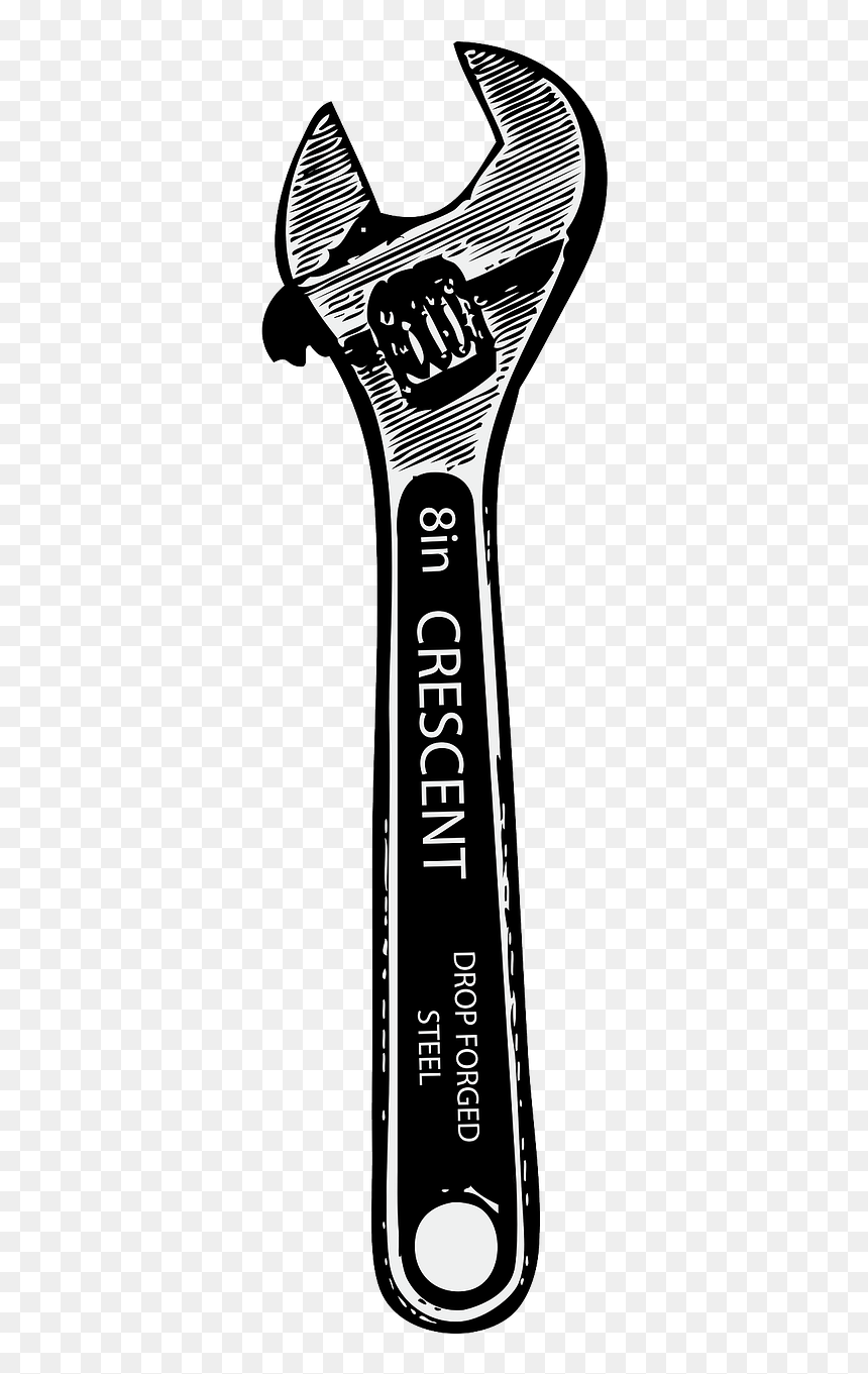 Wrench Vector, HD Png Download - hardware tools png