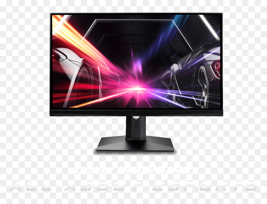 Optix Mag251rx Monitor With A Racing Car As Screen - Msi Optix 27 Led Fhd Freesync Monitor, HD Png Download - 1000 degree knife png
