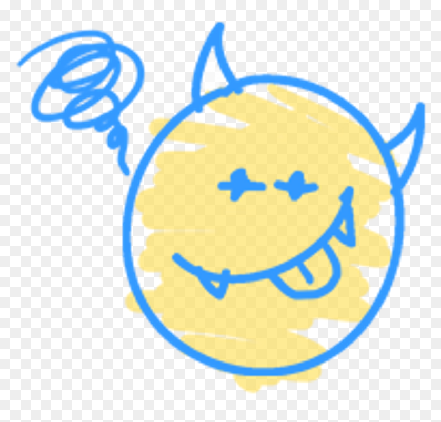 Smile Emoji Watercolor Handpainted Cute Evil Funny, HD Png Download - watercolor circle png