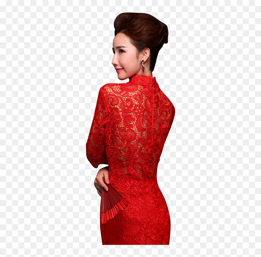 Cocktail Dress, HD Png Download - red lace png