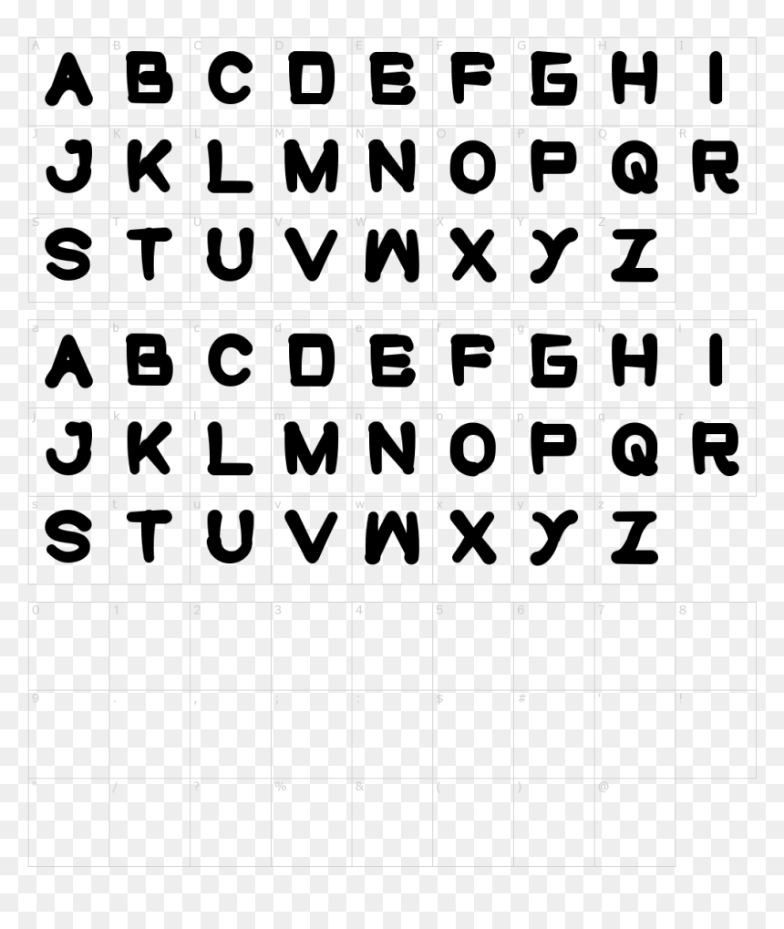 Biker Font, HD Png Download - cute monster png