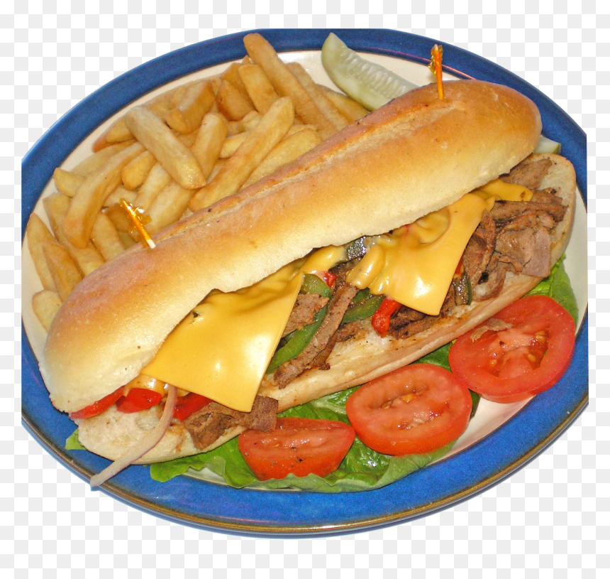 Chicago-style Hot Dog, HD Png Download - philly cheese steak png