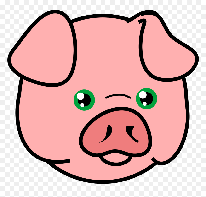 Head Of A Pig, HD Png Download - pig nose png